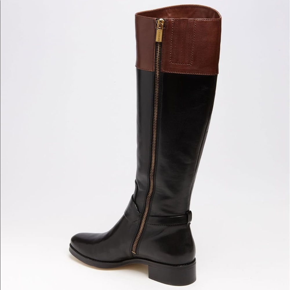 ❤️ NEW KORS FULTON LEATHER RIDING BOOTS TWO-TONED - Picture 7 of 8